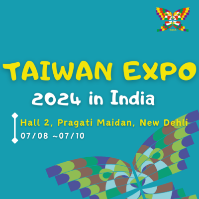 110 leading Taiwan manufacturers will be gathered at Taiwan EXPO in India 2024 in New Delhi, and will showcase their products and services in 160 booths across five themes, including Smart Manufacturing, Smart City, Smart Lifestyle, Wellness Fiesta and Green Innovations.